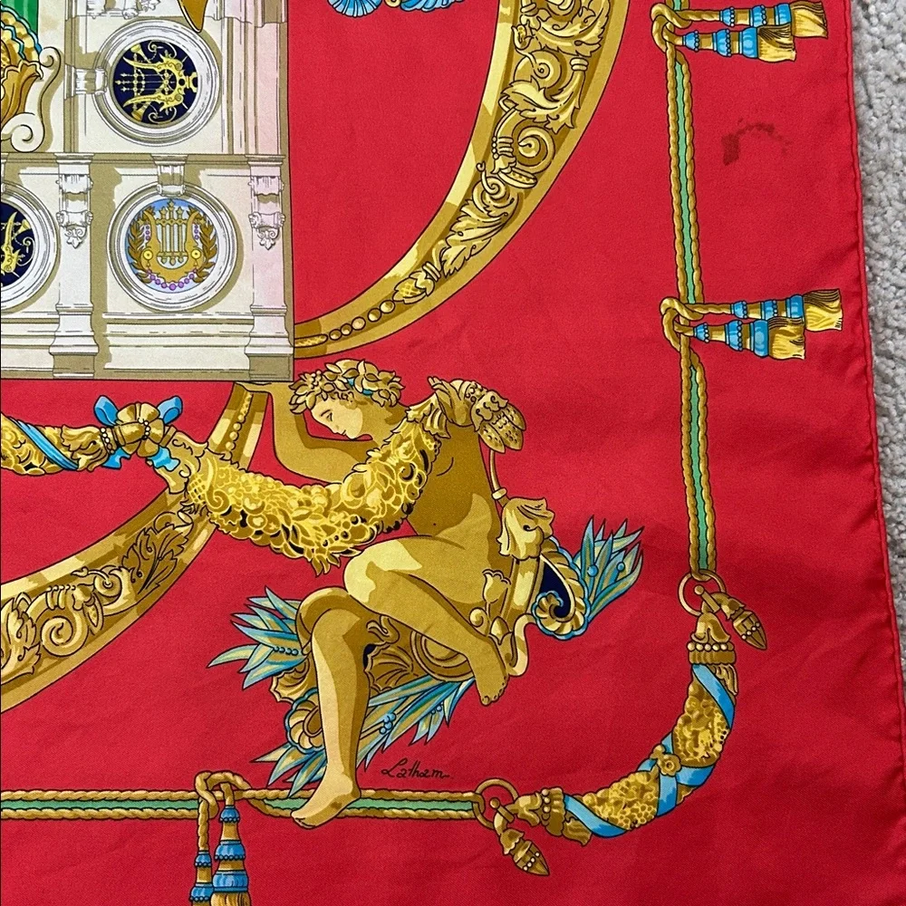Vintage Hermes Silk Scarff “Homage A Charles Gabriel” - Picture 3 of 11